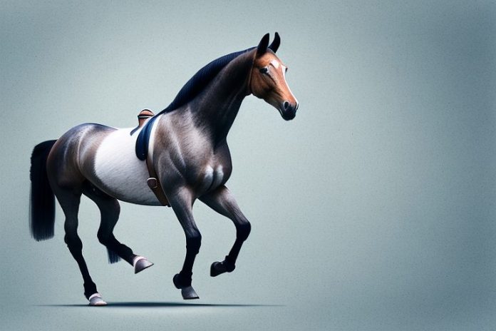 A dutch warmblood horse in a riding arena in hartswater