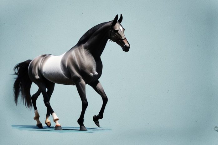 A dutch warmblood horse in a riding arena in klerksdorp