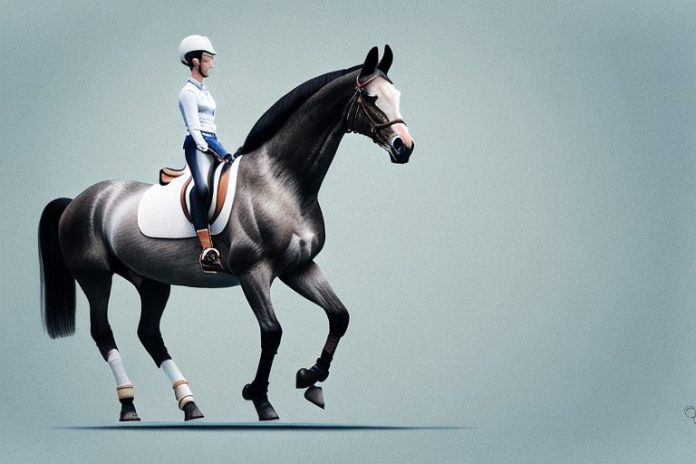 A dutch warmblood horse in a riding arena in somerset west