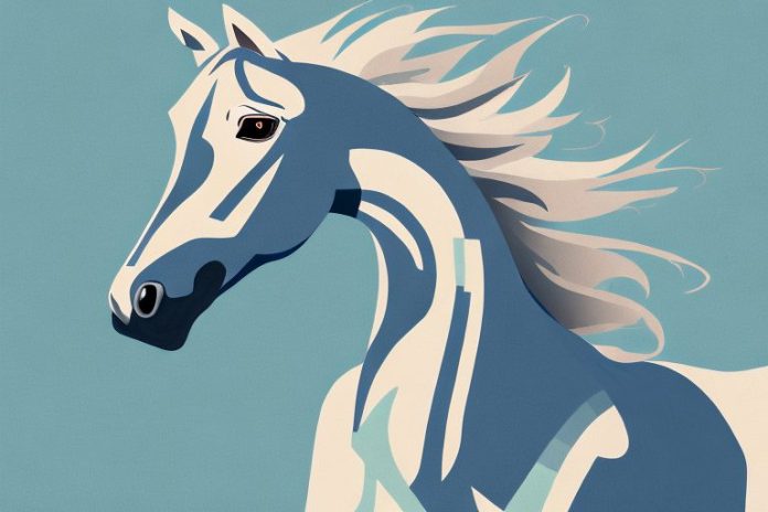 A mustang horse in the newcastle landscape