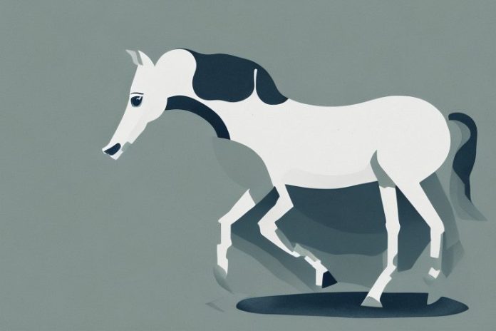 A brumby horse in a natural environment in east london