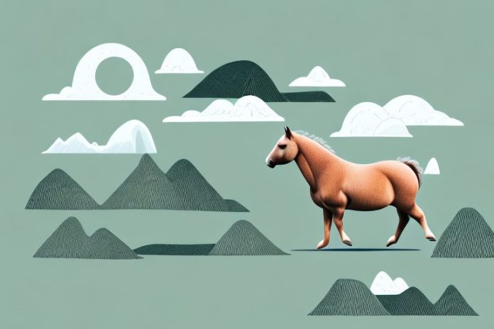 A shetland pony in a kwamashu landscape