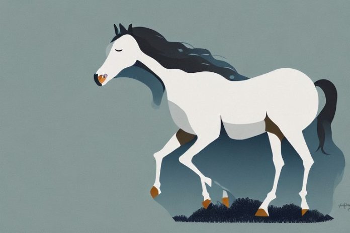 A brumby horse in a natural setting in the north west