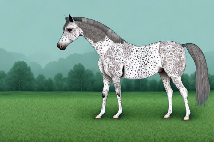 An appaloosa horse in a rural setting