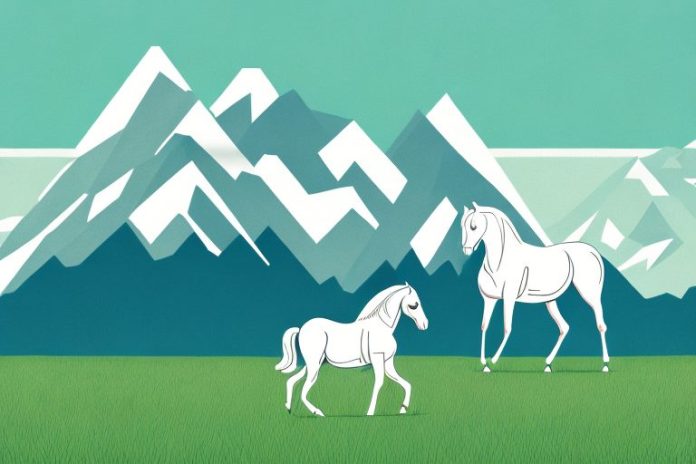 A horse in a field
