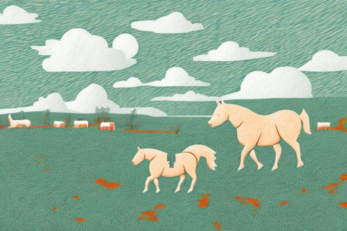 A shetland pony in a bethlehem landscape