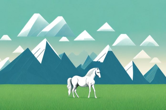 A horse in a field
