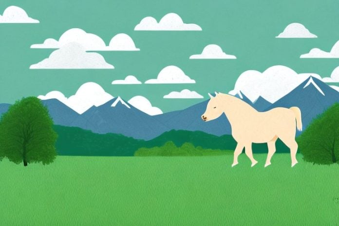 A shetland pony in a rural setting