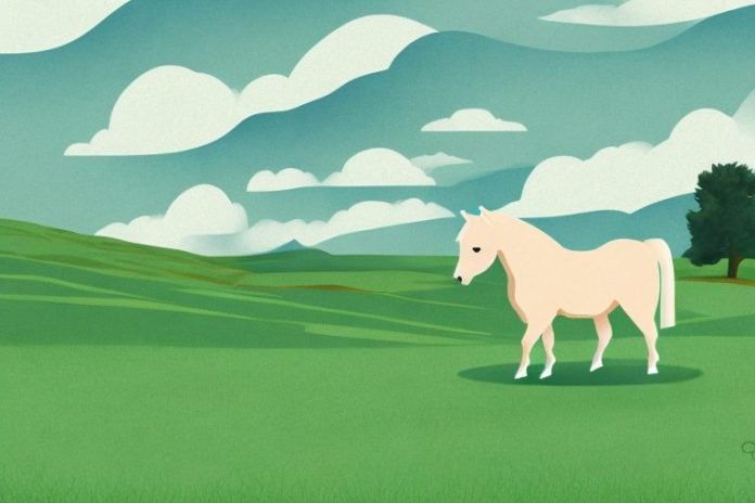 A shetland pony in a rural setting