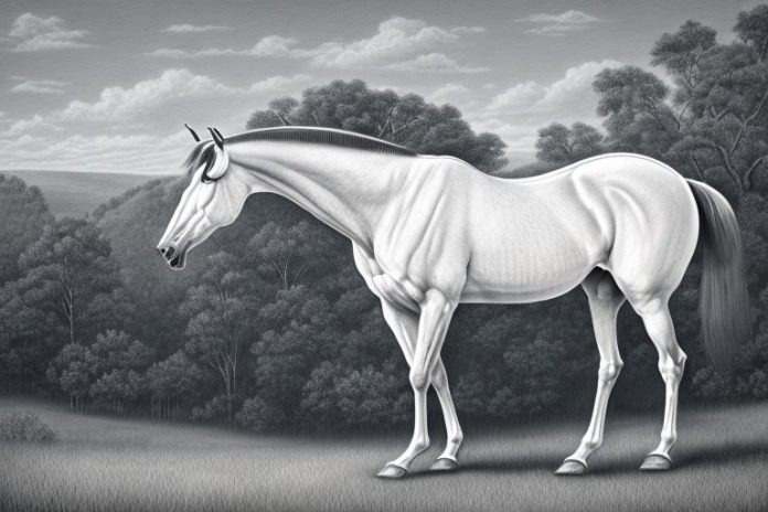 A tennessee walking horse in a rural setting in pietermaritzburg