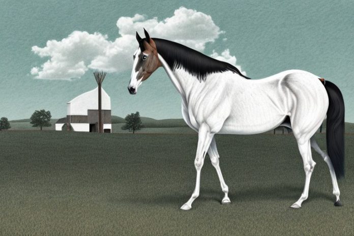 A tennessee walking horse in a rural setting in mthatha