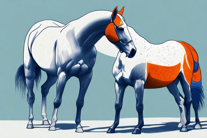 A tennessee walking horse in a soweto landscape
