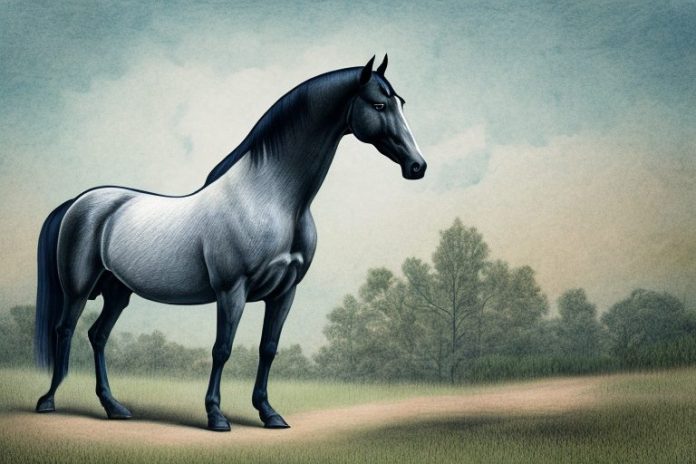 A tennessee walking horse in a rural setting near pretoria