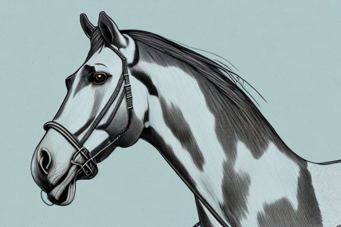 A horse in a field