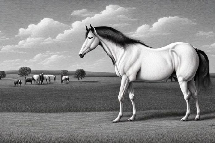A tennessee walking horse in a rural setting in giyani