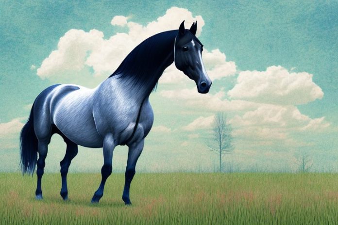 A tennessee walking horse in a field in warrenton