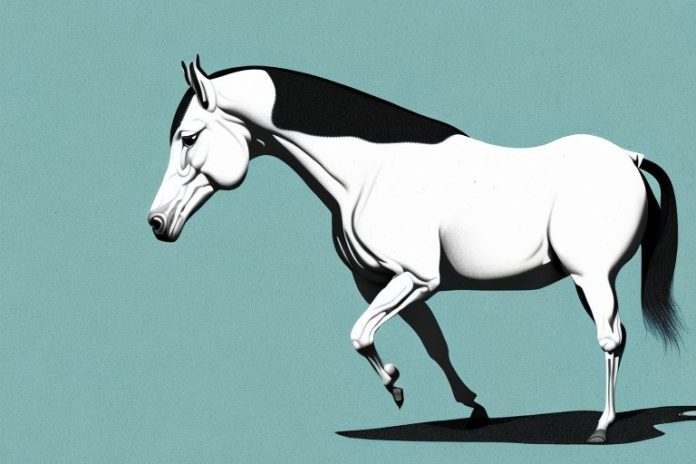 A tennessee walking horse in a kathu landscape