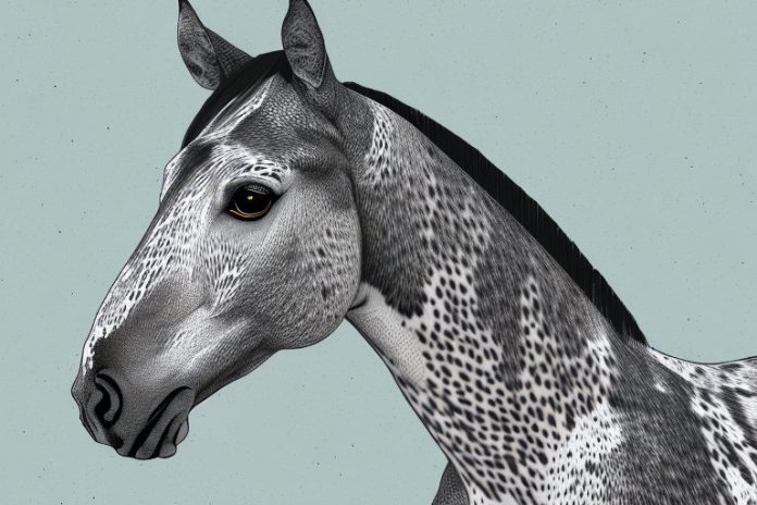 An appaloosa horse in an east rand landscape