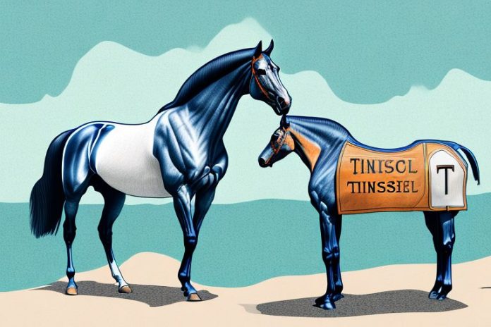 A tennessee walking horse in a scenic landscape of mossel bay