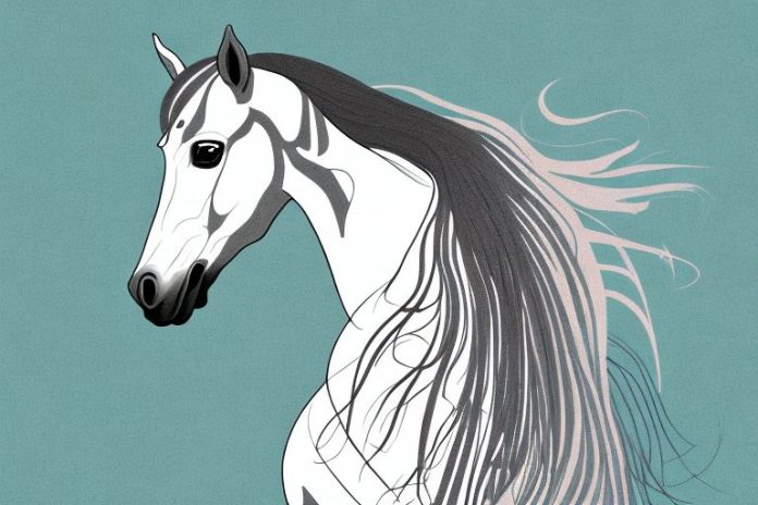An andalusian horse in a rural setting in kwamashu