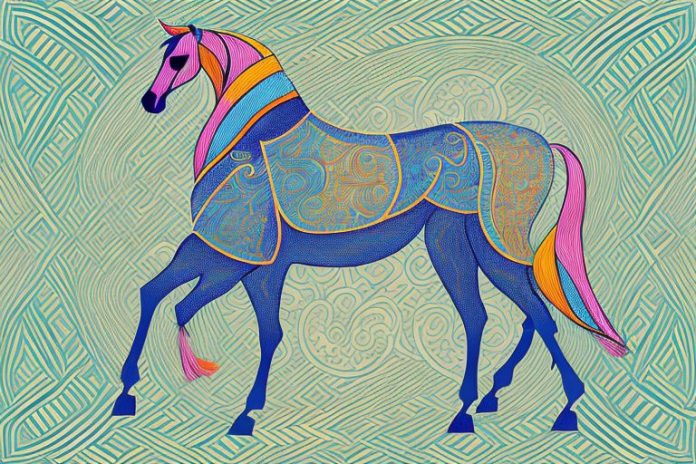 A horse in the andalusian style
