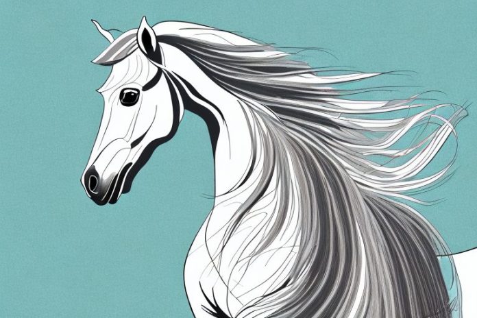An andalusian horse in a modimolle landscape