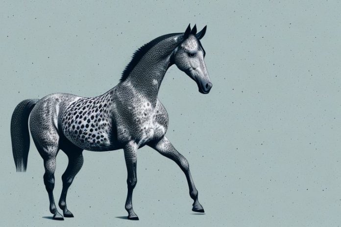 An appaloosa horse in a scenic north west landscape