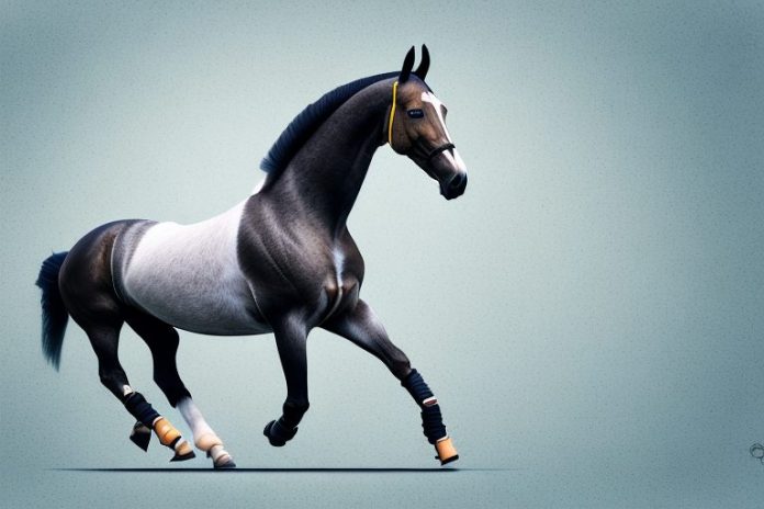 A belgian warmblood horse in a riding arena in greater pretoria