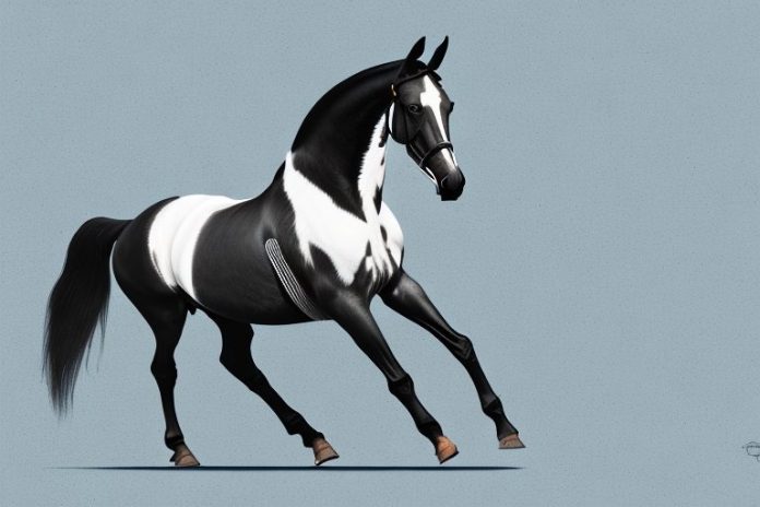 A belgian warmblood horse in a riding arena in germiston