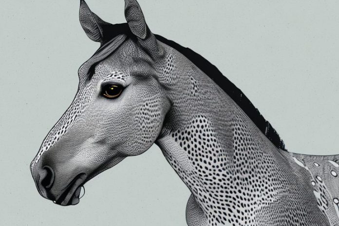 An appaloosa horse in a natural setting in pretoria