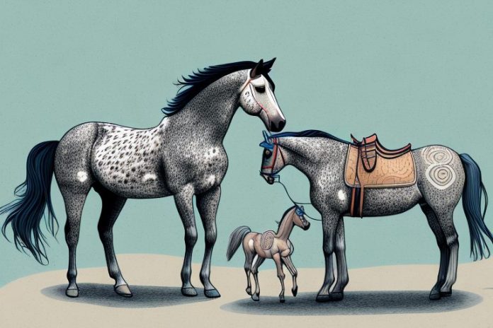 A horse in the appaloosa breed