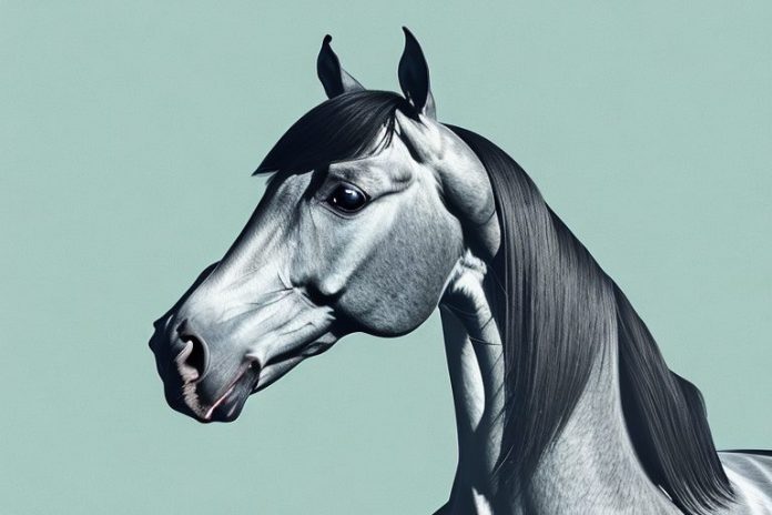 A hanoverian horse in a field in pietermaritzburg