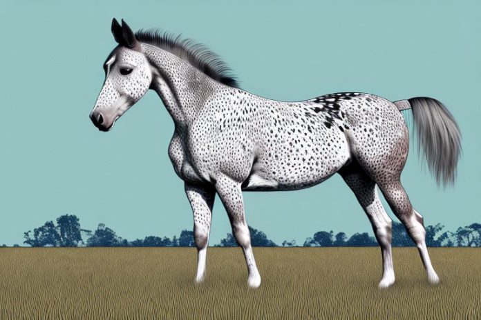 An appaloosa horse in a field in vanderbijlpark