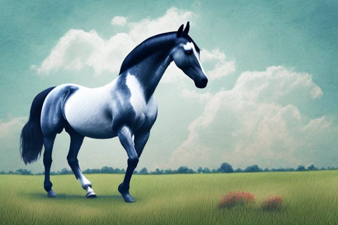 A hanoverian horse in a field in greater pretoria