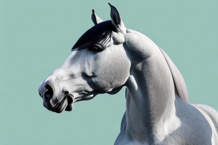 A hanoverian horse in a field in randburg