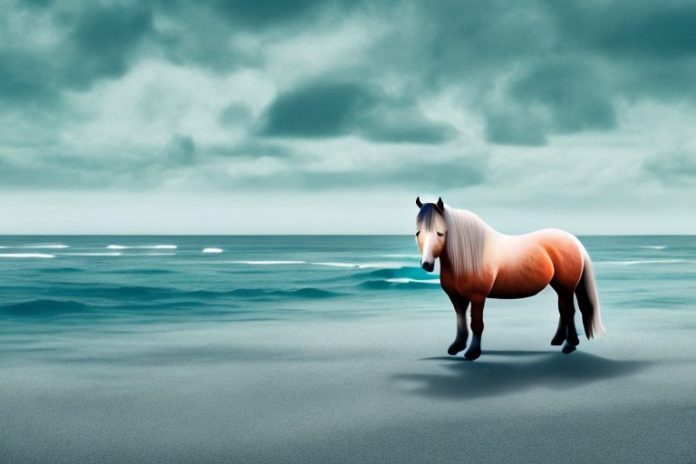 An icelandic horse in a scenic landscape