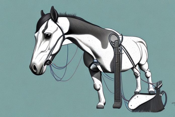 A horse in a field