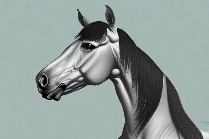 A hanoverian horse in a somerset west landscape