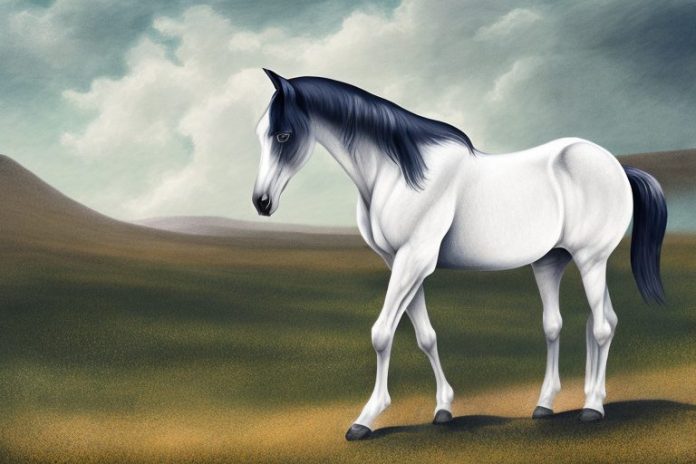 A morgan horse in a rural setting in white river