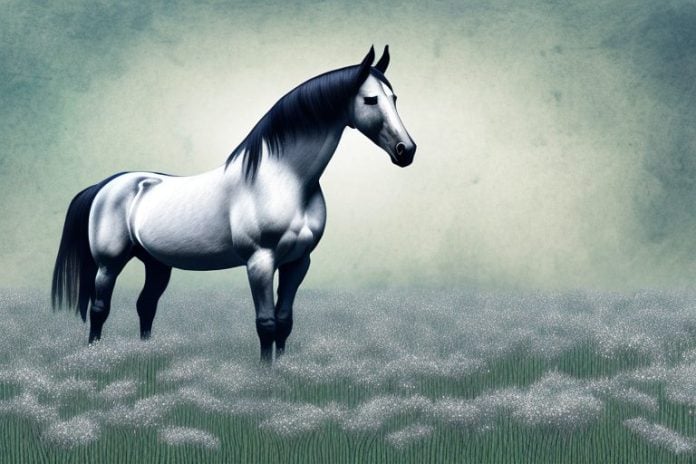 A morgan horse standing in a field in germiston
