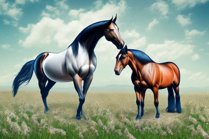 A morgan horse in a field in rustenburg