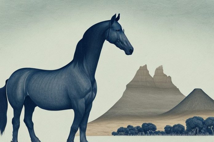 A morgan horse in a lichtenburg