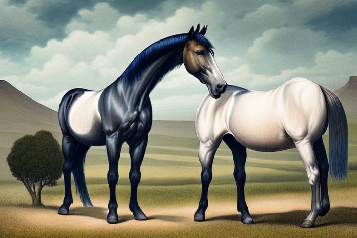 A morgan horse in a rural setting in the western cape