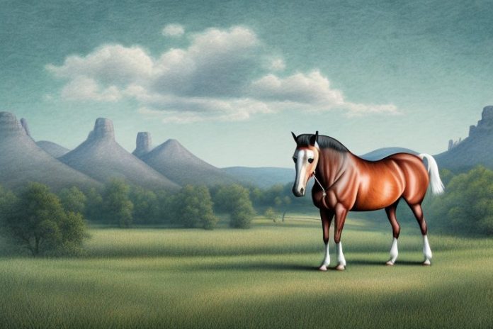 A kentucky mountain saddle horse in a rural setting in pietermaritzburg