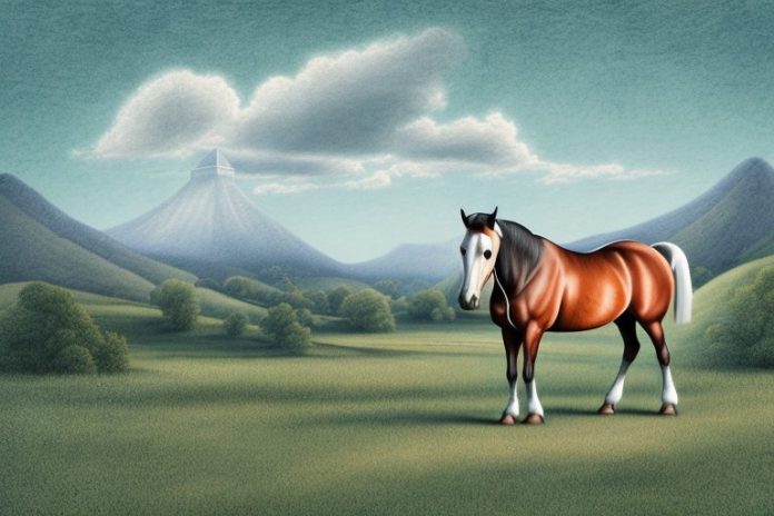 A kentucky mountain saddle horse in a rural setting in uitenhage