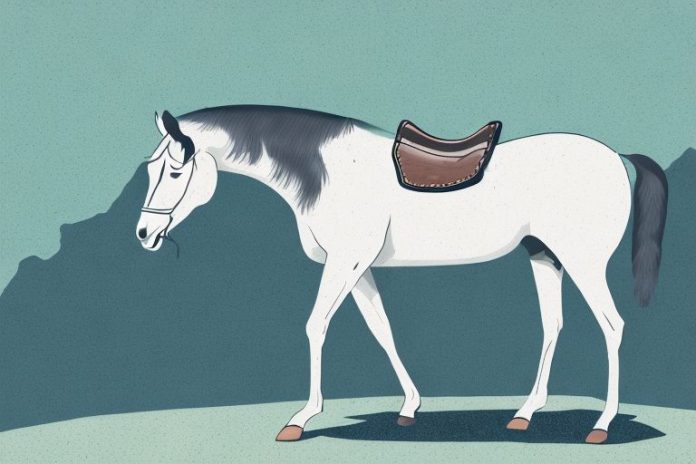 A kentucky mountain saddle horse in its natural environment in hartswater