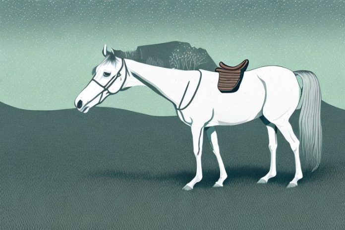A kentucky mountain saddle horse in an open field in postmasburg