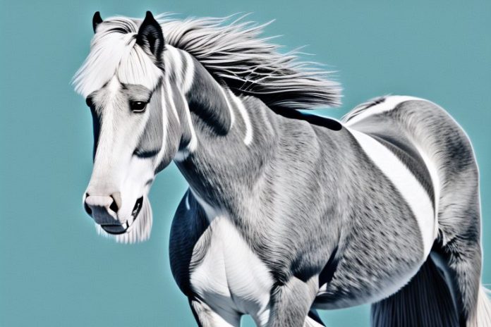 A clydesdale horse in its natural environment in port elizabeth