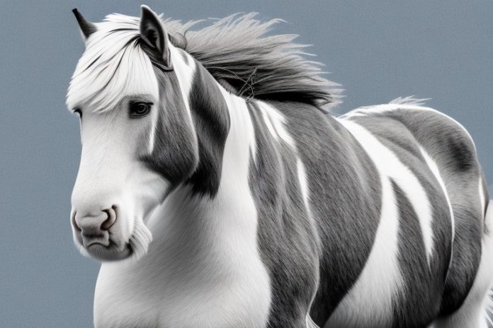 A clydesdale horse in its natural environment in george