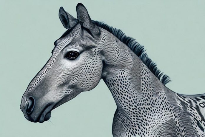 A majestic appaloosa horse in a pretoria